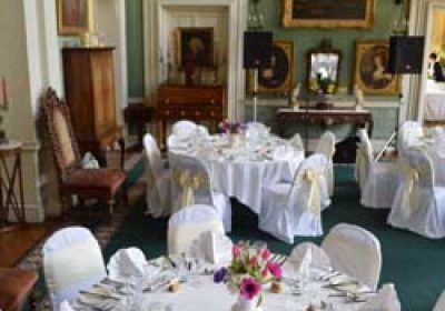 Beaulieu House wedding tables in hall
